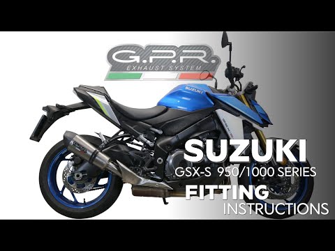 Suzuki GSXS 1000 2021-2024 Exhaust GPR Slip-on Furore Evo4 Nero