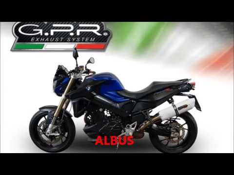 Bmw F800R 2015-2016 Exhaust GPR Slip-on Albus Ceramic