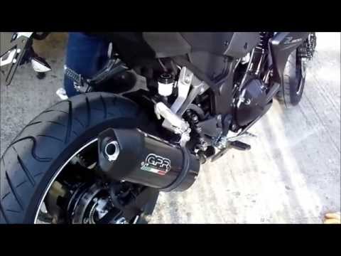 Kawasaki Z300 2014-2017  Exhaust GPR Slip-on Furore Nero
