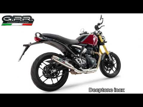 Triumph Speed 400 2023-2025 Exhaust GPR Slip-on Deeptone Inox