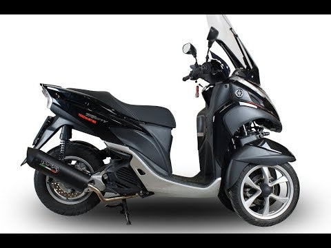 Yamaha Tricity 125 2014-2016 Exhaust, Furore Nero, Full System with Removable DB Killer by GPR