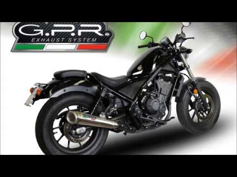 Honda Cmx 300 Rebel 2017-2020 Exhaust GPR Slip-on M3 Inox 