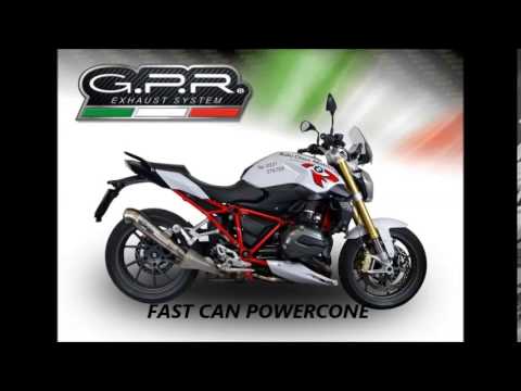 Bmw R1200R-Lc 2017-2019 Exhaust GPR Slip-on M3 Inox 