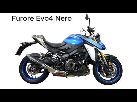 Suzuki GSXS 950 2021-2024 Exhaust GPR Slip-on Furore Evo4 Nero