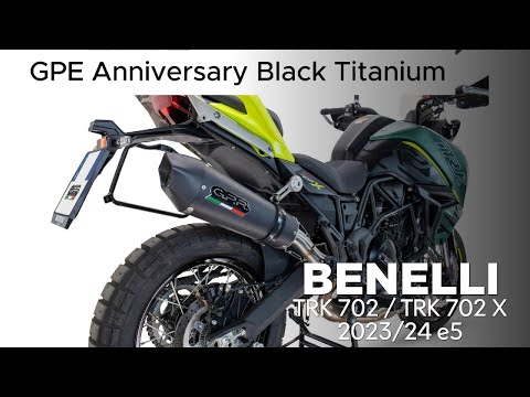 Benelli Trk 702  2023-2024 Exhaust GPR Slip-on GP Evo4 Black Titanium