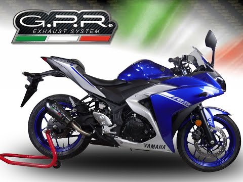 Yamaha YZF R3 2021-2024 Exhaust GPR Slip-on M3 Poppy