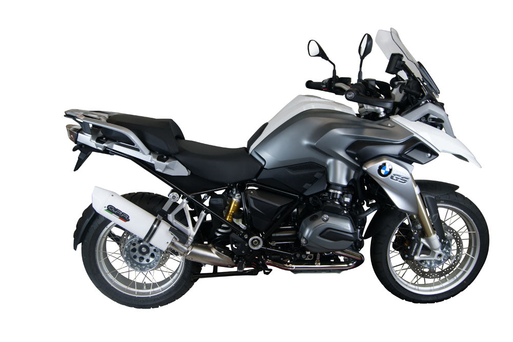 GPR Exhaust for Bmw R1200GS - Adventure 2017-2018, Albus Evo4, Slip-on Exhaust Including Removable DB Killer and Link Pipe