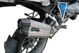 GPR Exhaust for Bmw R1200GS 2017-2018, Sonic Titanium, Slip-on Exhaust Including Removable DB Killer and Link Pipe