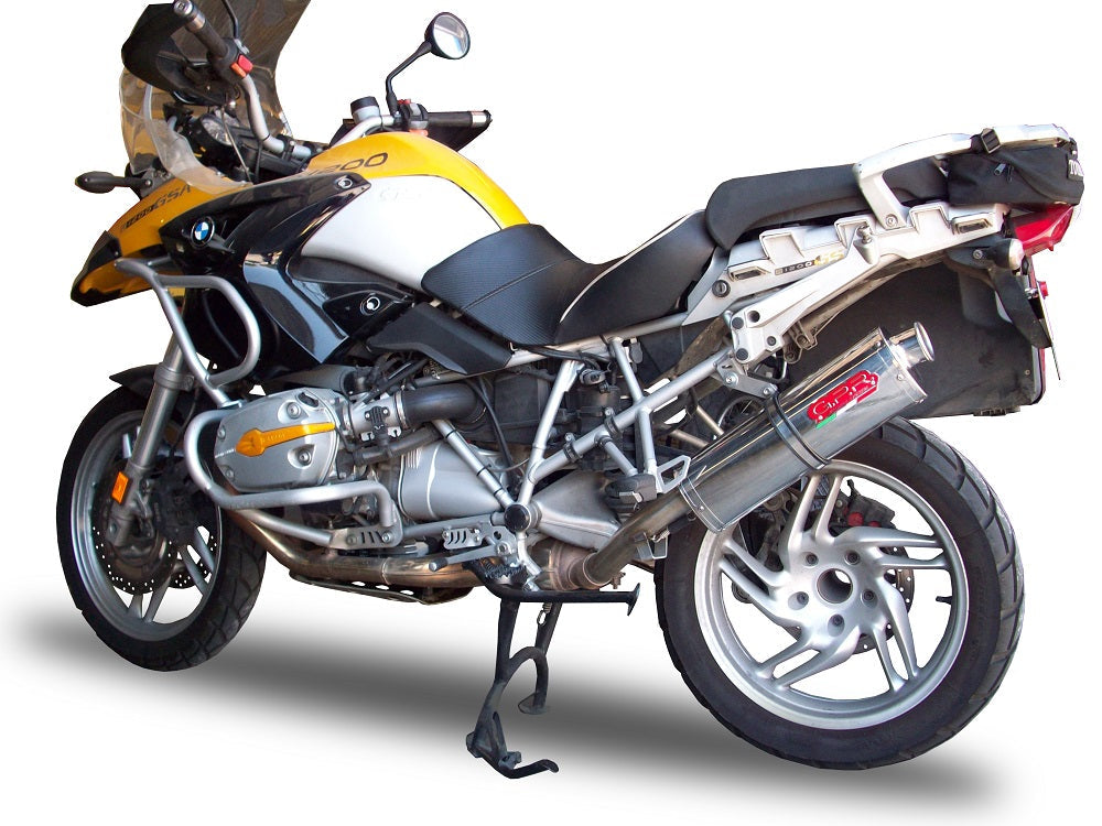 GPR Exhaust for Bmw R1200GS - Adventure 2004-2009, Trioval, Slip-on Exhaust Including Removable DB Killer and Link Pipe