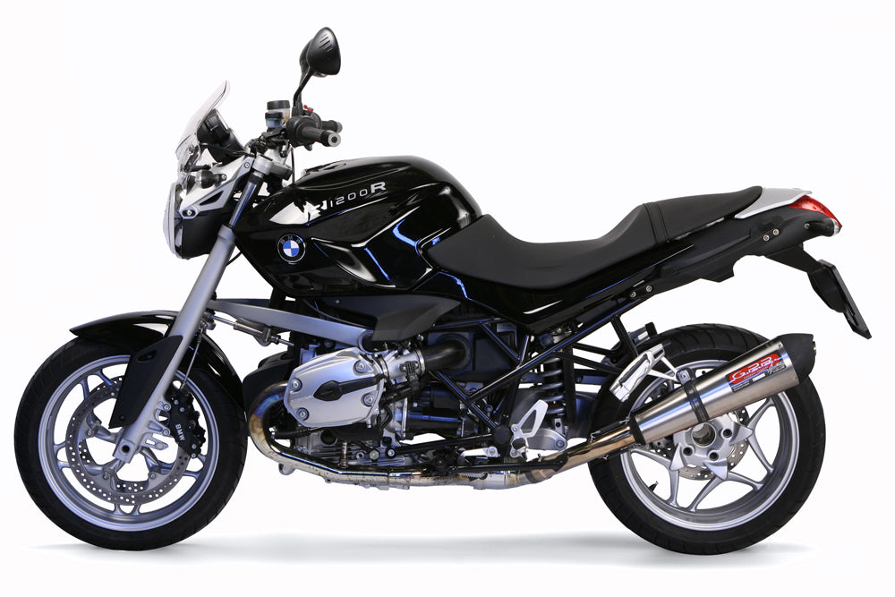 GPR Exhaust for Bmw R1200R 2006-2010, Gpe Ann. titanium, Slip-on Exhaust Including Removable DB Killer and Link Pipe