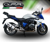 GPR Exhaust for Bmw R1200RS LC 2015-2016, Albus Ceramic, Slip-on Exhaust Including Removable DB Killer and Link Pipe