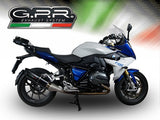 GPR Exhaust for Bmw R1200RS LC 2015-2016, Furore Nero, Slip-on Exhaust Including Removable DB Killer and Link Pipe