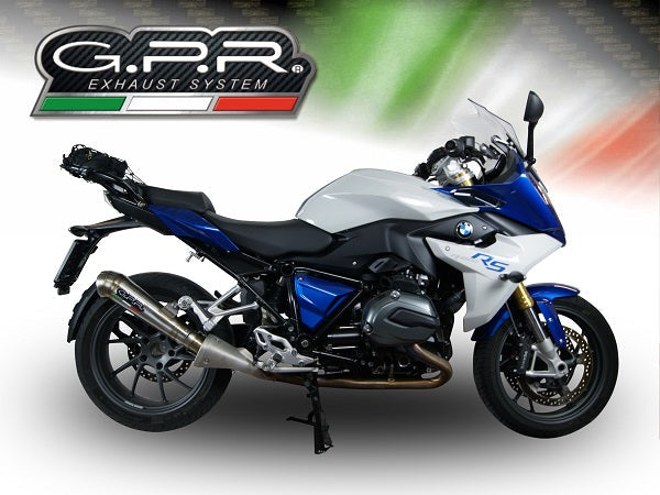 GPR Exhaust for Bmw R1200RS LC 2017-2019, Powercone Evo, Slip-on Exhaust Including Removable DB Killer and Link Pipe