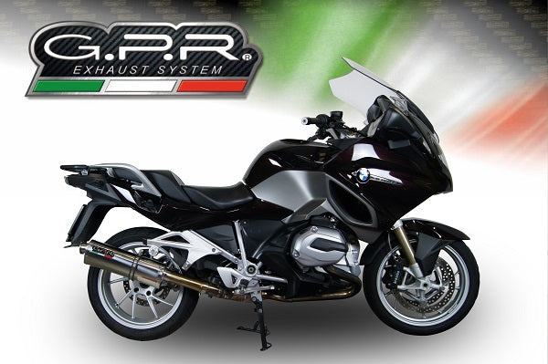 GPR Exhaust for Bmw R1200RT LC 2014-2016, Trioval, Slip-on Exhaust Including Removable DB Killer and Link Pipe