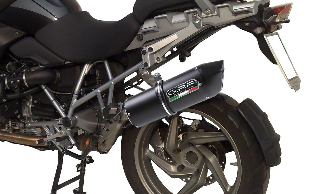 GPR Exhaust for Bmw R1200GS - Adventure 2013-2013, Furore Poppy, Slip-on Exhaust Including Removable DB Killer and Link Pipe