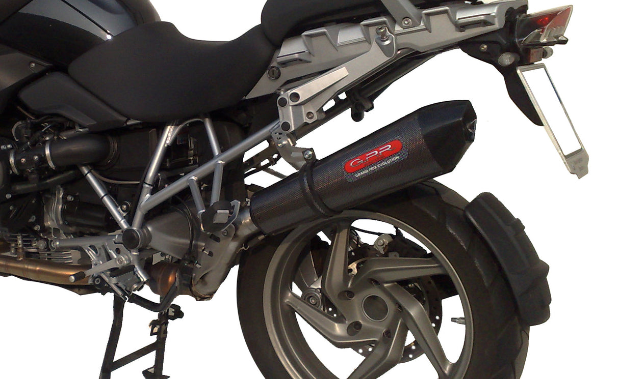 GPR Exhaust for Bmw R1200GS - Adventure 2013-2013, Furore Nero, Full System Exhaust, Including Removable DB Killer