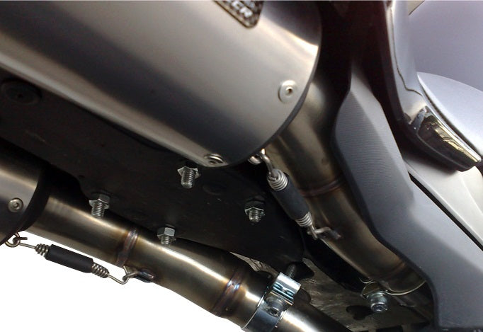 GPR Exhaust System Yamaha YZF 1000 R1 2007-2008, Furore Nero, Dual slip-on Including Removable DB Killers and Link Pipes