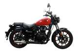 GPR Exhaust System Royal Enfield Meteor 350 2021-2023, Deeptone Inox, Slip-on Exhaust Including Link Pipe