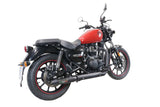 GPR Exhaust System Royal Enfield Meteor 350 2021-2023, Deeptone Nero, Slip-on Exhaust Including Link Pipe and Removable DB Killer