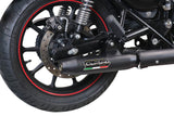 GPR Exhaust System Royal Enfield Meteor 350 2021-2023, Deeptone Nero, Slip-on Exhaust Including Link Pipe and Removable DB Killer