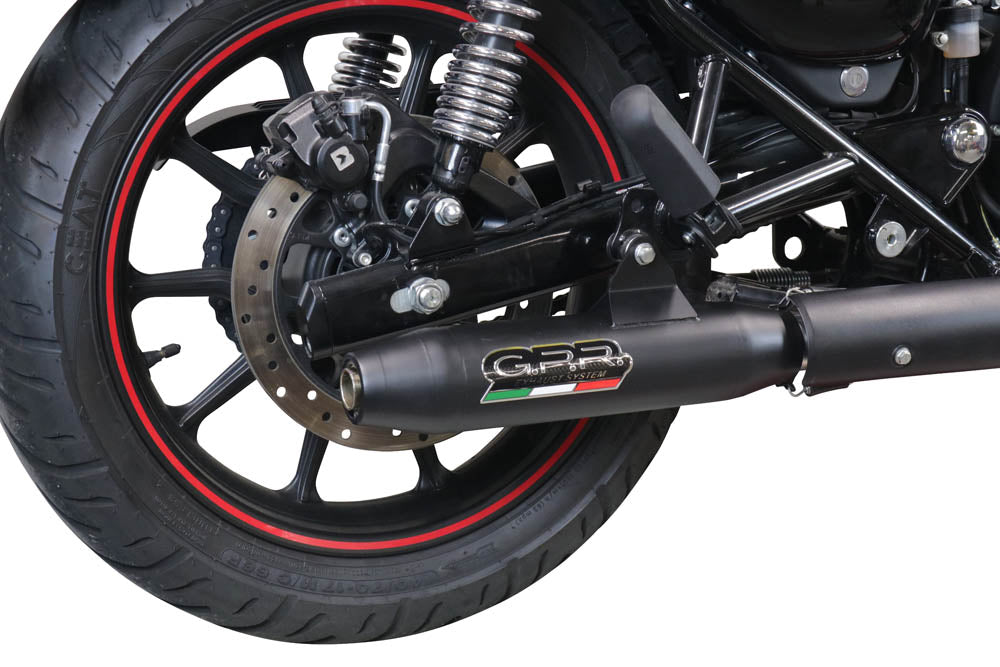 GPR Exhaust System Royal Enfield Classic 350 2021-2023, Deeptone Nero, Slip-on Exhaust Including Link Pipe and Removable DB Killer