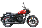 GPR Exhaust System Royal Enfield Meteor 350 2021-2023, Hurricane Nero, Slip-on Exhaust Including Link Pipe