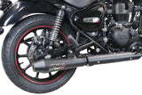 GPR Exhaust Royal Enfield Classic 350 2021-2023, Ultracone Nero, Slip-on Exhaust Including Link Pipe and Removable DB Killer