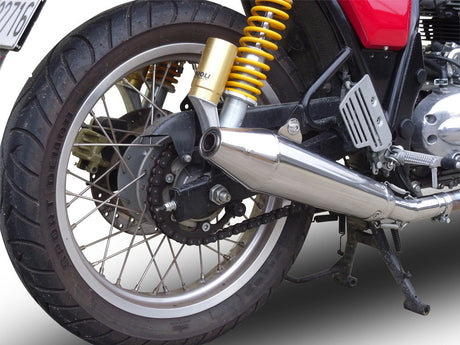 GPR Exhaust System Royal Enfield Continental GT 535 2014-2016, Vintacone, Slip-on Exhaust Including Link Pipe