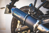 GPR Exhaust System Royal Enfield Himalayan 410 2021-2023, Furore Nero, Slip-on Exhaust Including Link Pipe and Removable DB Killer