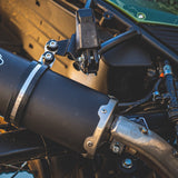 GPR Exhaust System Royal Enfield Himalayan 410 Diam.36mm 2017-2020, Furore Nero, Slip-on Exhaust Including Link Pipe and Removable DB Killer