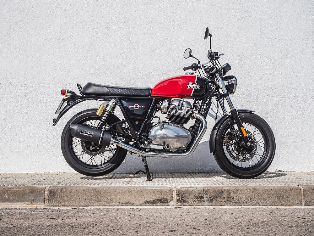 Royal Enfield Continental 650 2021-2024 Exhaust GPR Double Slip-on Furore Evo4 Nero