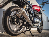 GPR Exhaust System Royal Enfield Interceptor 650 2019-2020, Powercone Evo, Dual slip-on Exhausts Including Removable DB Killers and Link Pipes