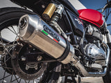 GPR Exhaust System Royal Enfield Continental 650 2019-2020, Satinox, Dual slip-on Exhausts Including Removable DB Killers and Link Pipes