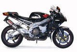 GPR Exhaust for Aprilia RSv 1000 R Factory 2006-2010, Gpe Ann. titanium, Dual slip-on Including Removable DB Killers and Link Pipes