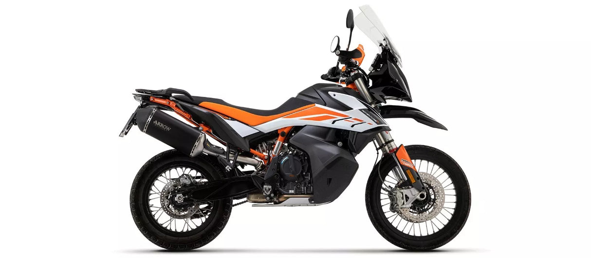 71904AKN  Arrow Race-Tech Slip-on Exhaust, Aluminum Dark KTM 790/890 Adventure / R 19-25