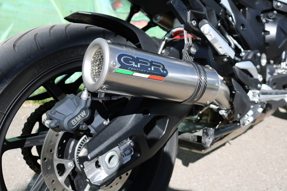 GPR Exhaust for Bmw S1000XR 2020-2023, M3 Inox , Slip-on Exhaust Including Removable DB Killer and Link Pipe