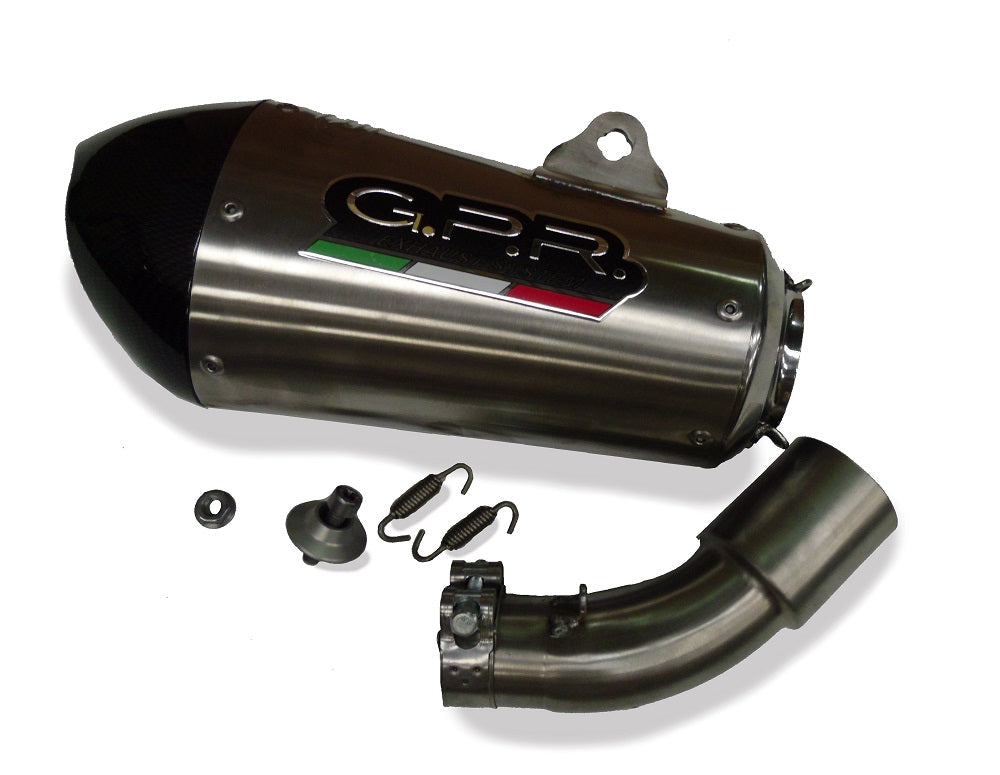 GPR Exhaust for Bmw C600 Sport 2012-2016, Gpe Ann. titanium, Slip-on Exhaust Including Removable DB Killer and Link Pipe