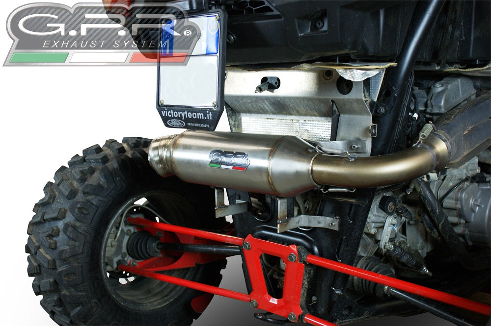 Polaris RZR XP 1000 2014-2023 Exhaust, GPR Power Bomb, Slip-on with Removable DB Killer and Link Pipe