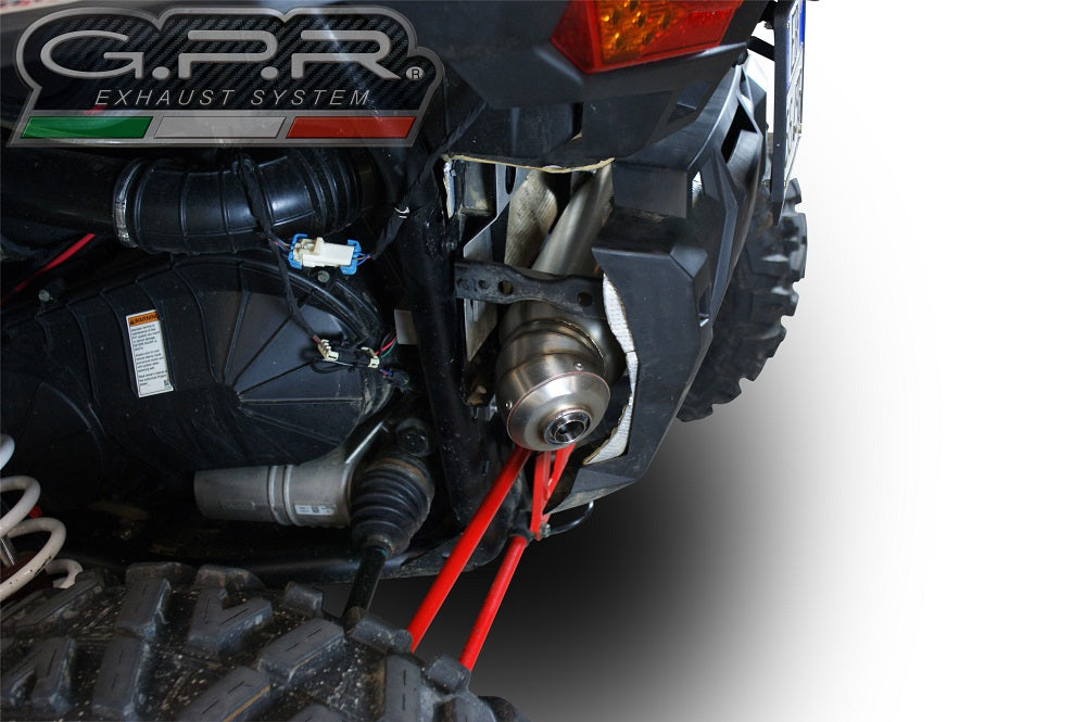 Polaris RZR XP 1000 2014-2023 Exhaust, GPR Power Bomb, Slip-on with Removable DB Killer and Link Pipe