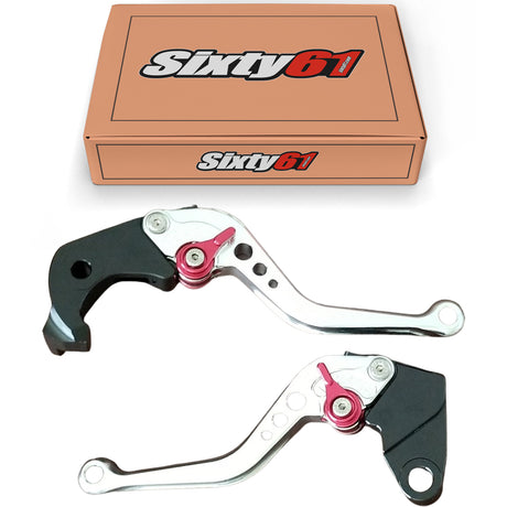 Silver Polished Brake and Clutch Levers from Sixty61