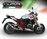 GPR Exhaust for Bmw R1200R 2015 LC 2015-2016, Gpe Ann. titanium, Slip-on Exhaust Including Removable DB Killer and Link Pipe