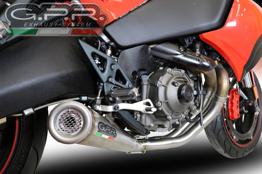 GPR Exhaust for Buell 1125 R -CR 2005-2009, Powercone Evo, Mid-Full System Exhaust Including Removable DB Killer