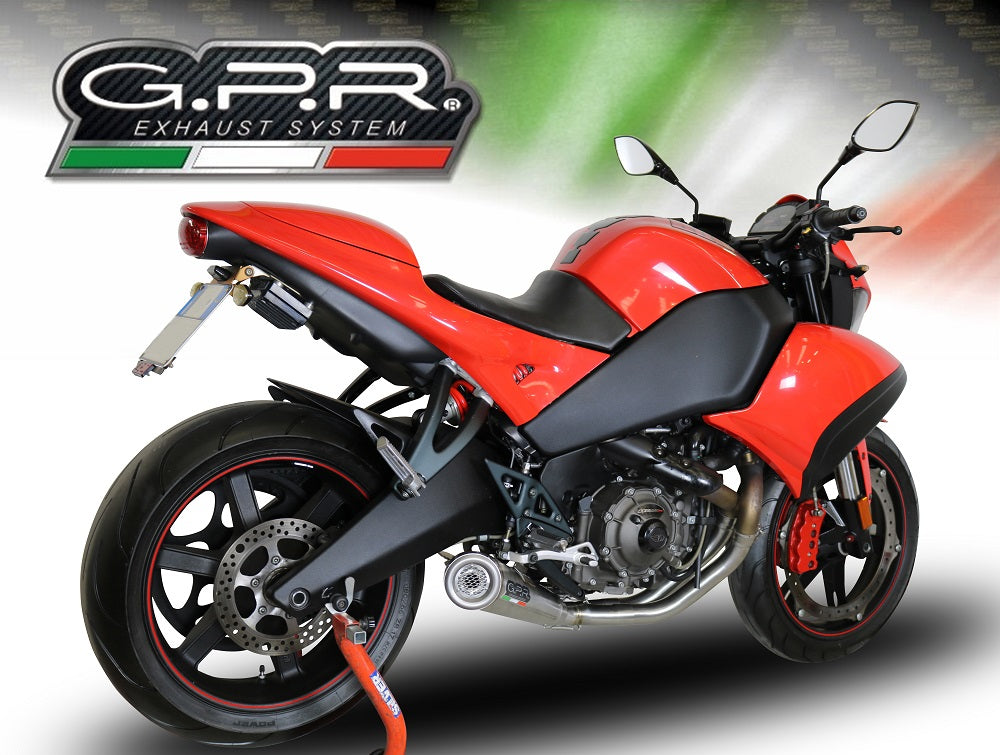 GPR Exhaust for Buell 1125 R -CR 2005-2009, Powercone Evo, Mid-Full System Exhaust Including Removable DB Killer