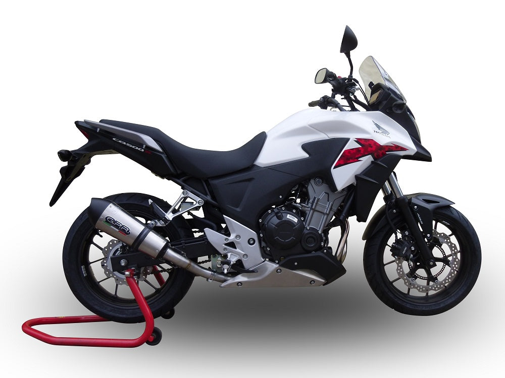 GPR Exhaust System Honda CB500X 2013-2015, Gpe Ann. titanium, Full System Exhaust