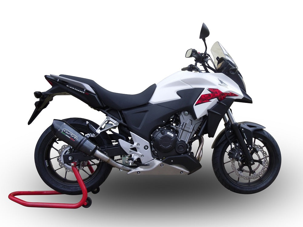 GPR Exhaust System Honda CB500X 2013-2015, Gpe Ann. Poppy, Slip-on Exhaust Including Removable DB Killer and Link Pipe