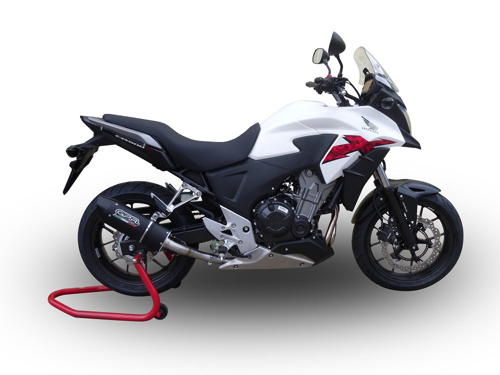 GPR Exhaust System Honda CB500X 2013-2015, Furore Poppy, Slip-on Exhaust Including Removable DB Killer and Link Pipe