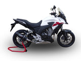 GPR Exhaust System Honda CB500X 2016-2018, Furore Nero, Full System Exhaust