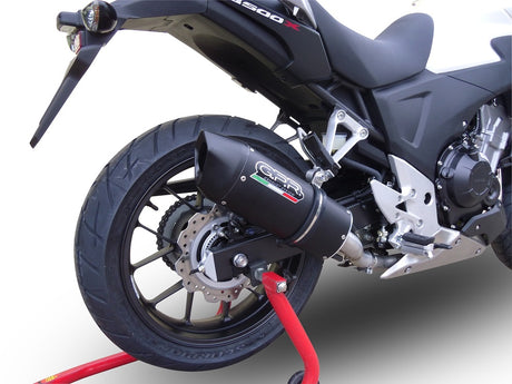 Honda CB500X 2013-2015 Exhaust GPR Slip-on Furore Nero