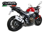 GPR Exhaust System Honda CB500F 2013-2015, Albus Ceramic, Slip-on Exhaust Including Removable DB Killer and Link Pipe