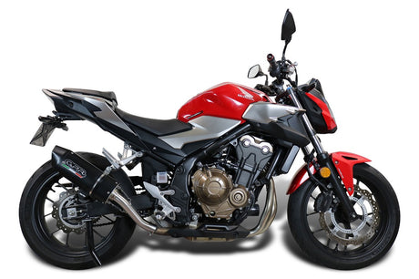 Honda CB500X 2019-2024 Exhaust GPR Slip-on Furore Nero